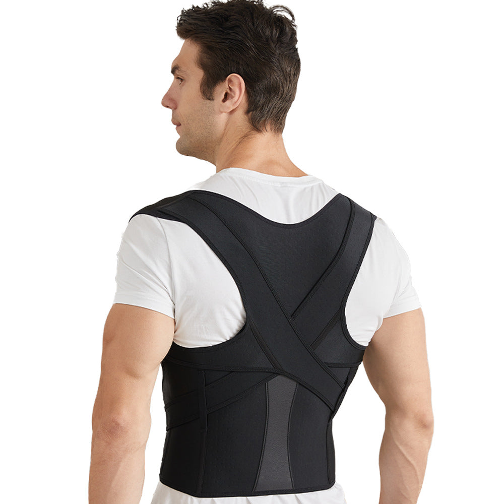 Correcteur de posture pour femmes et hommes, attelle réglable pour le haut du dos avec soutien de la clavicule pour le cou et les épaules.