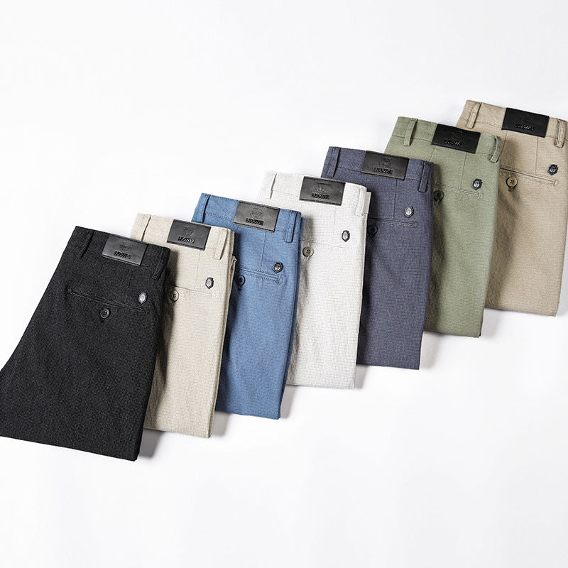 Pantalon crayon stretch à carreaux Fin et slim pour homme