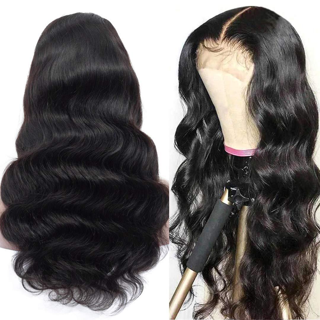 Perruque naturelle de Cheveux  (Dentelle Noir)