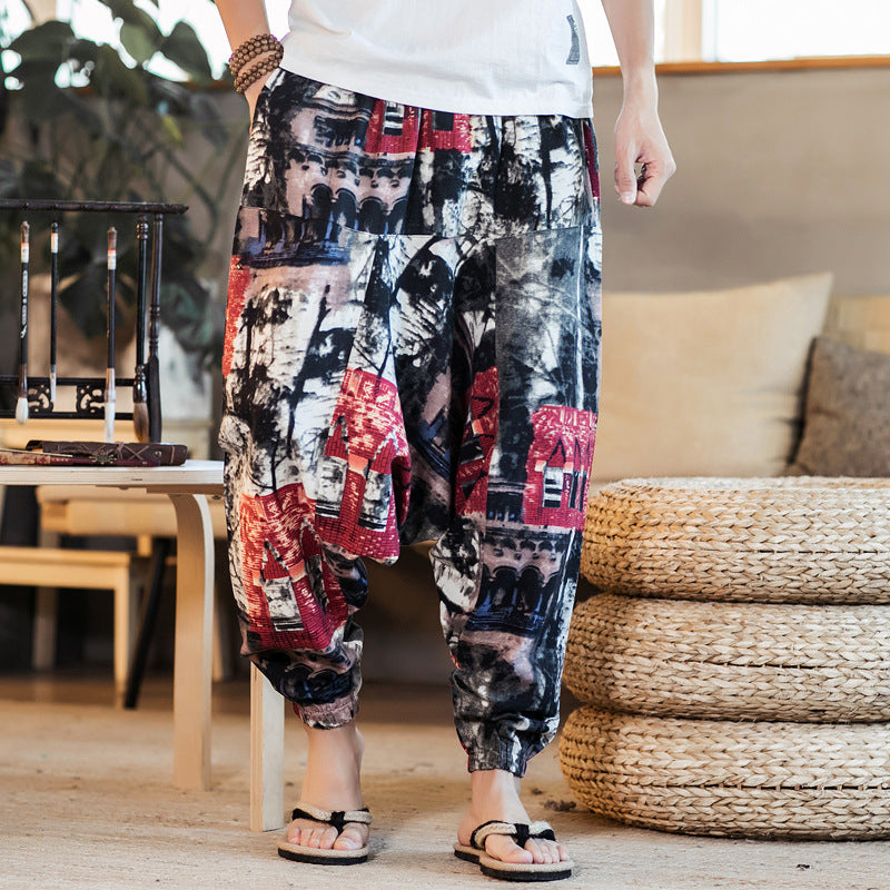 Pantalon Capris homme imprimé