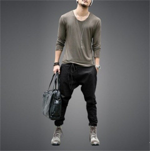 Leggings pantalons décontractés amples à lacets