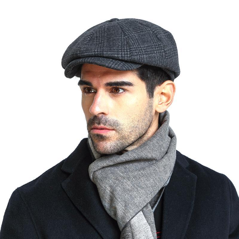 Béret pour hommes à casquette décontractée européenne et américaine
