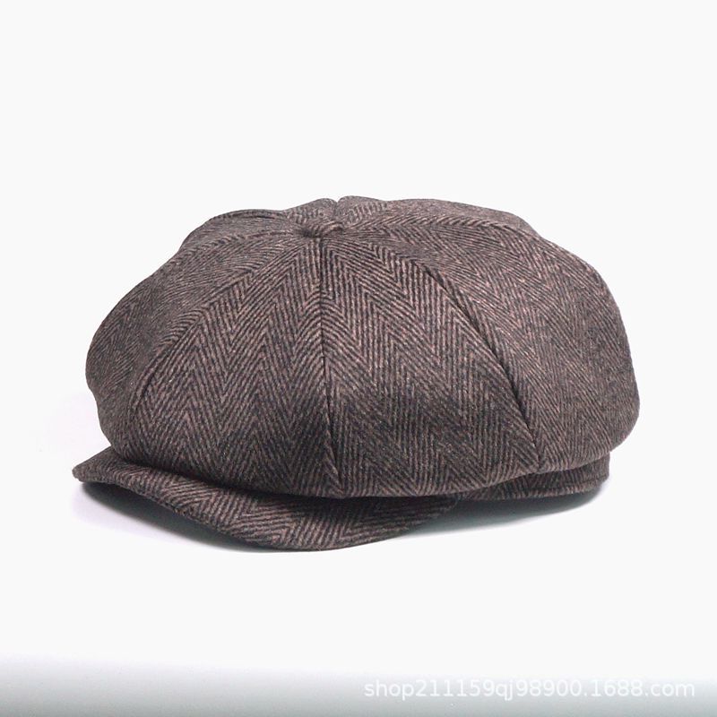 Béret pour hommes à casquette décontractée européenne et américaine