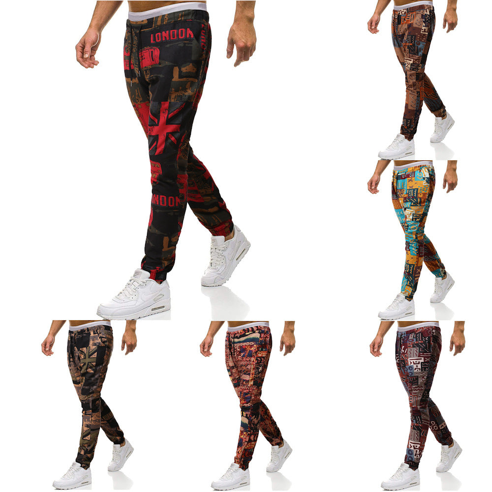 Pantalon sarouel décontracté de grande taille en coton et lin de style ethnique rétro
