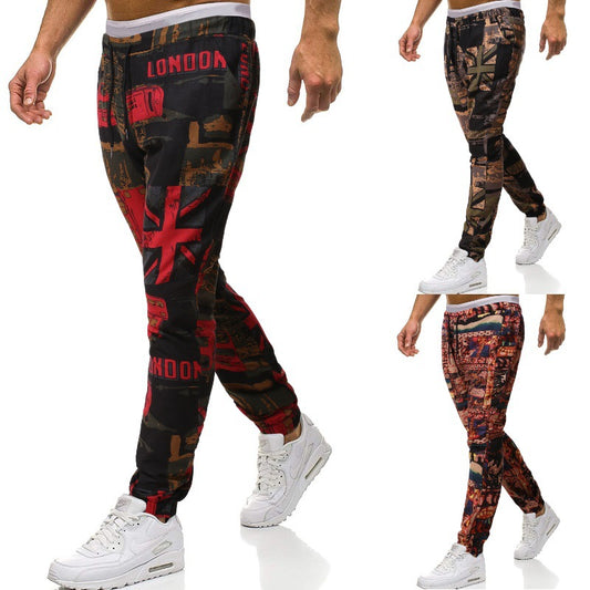Pantalon sarouel décontracté de grande taille en coton et lin de style ethnique rétro