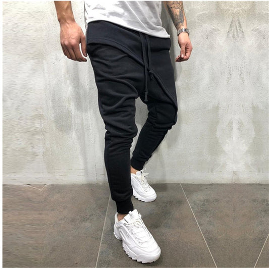 Pantalon de jogging Hip Hop Slim  décontracté avec cordon de serrage pour hommes