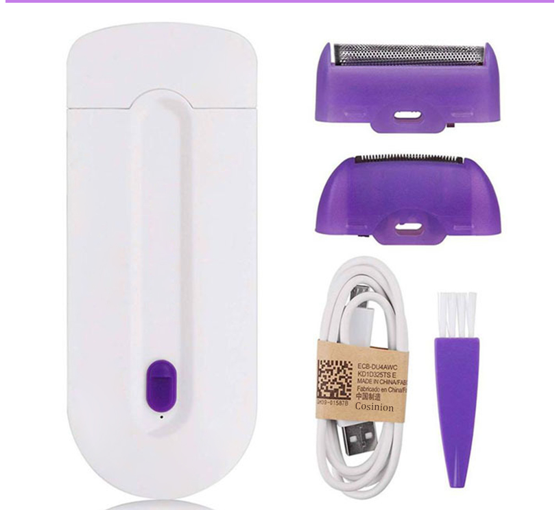 Epilateur électrique sans douleur pour femmes, corps,visage, jambes,bikini, rasoir à main avec chargement USB,