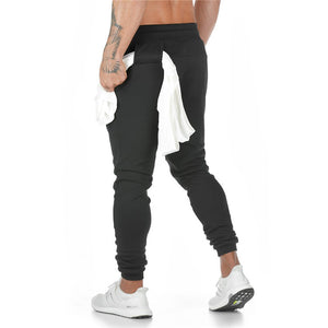 Pantalon de sport pour hommes, serviette suspendue,