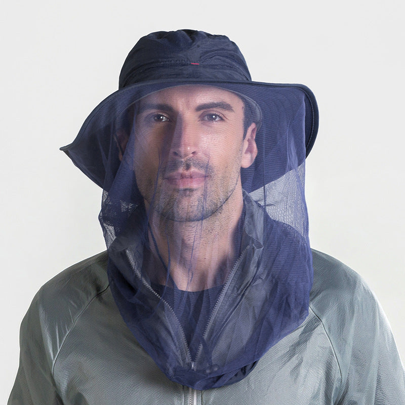 Chapeau anti-moustique et de protection solaire UV