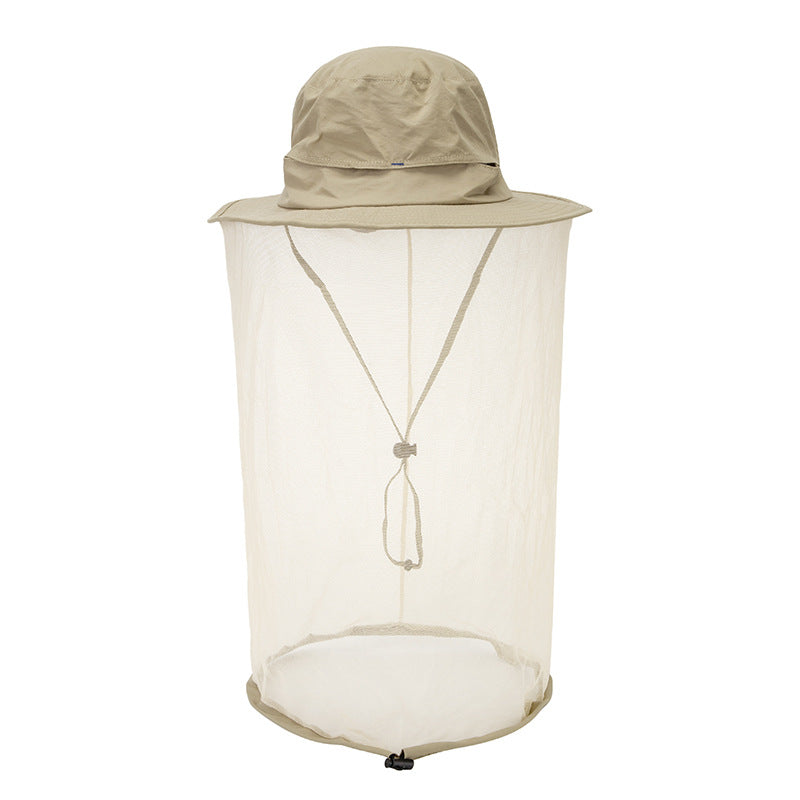 Chapeau anti-moustique et de protection solaire UV