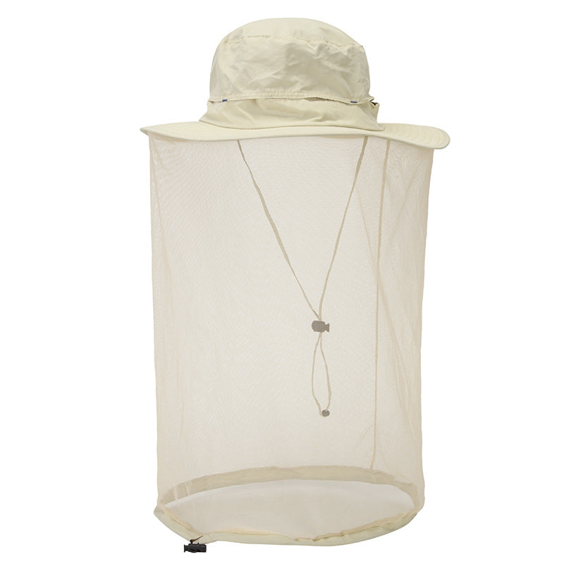 Chapeau anti-moustique et de protection solaire UV