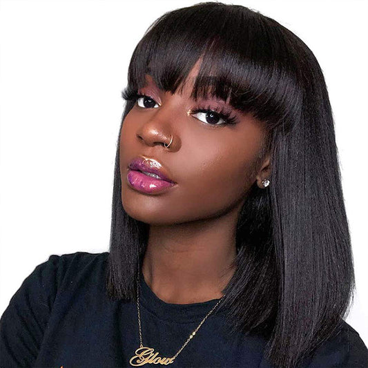Perruques de cheveux humains pleine machine "Unice Hair" pour femmes noires