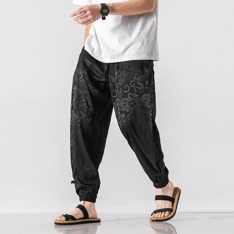 Pantalon décontracté de Style chinois pour hommes, nouveau Style d'été