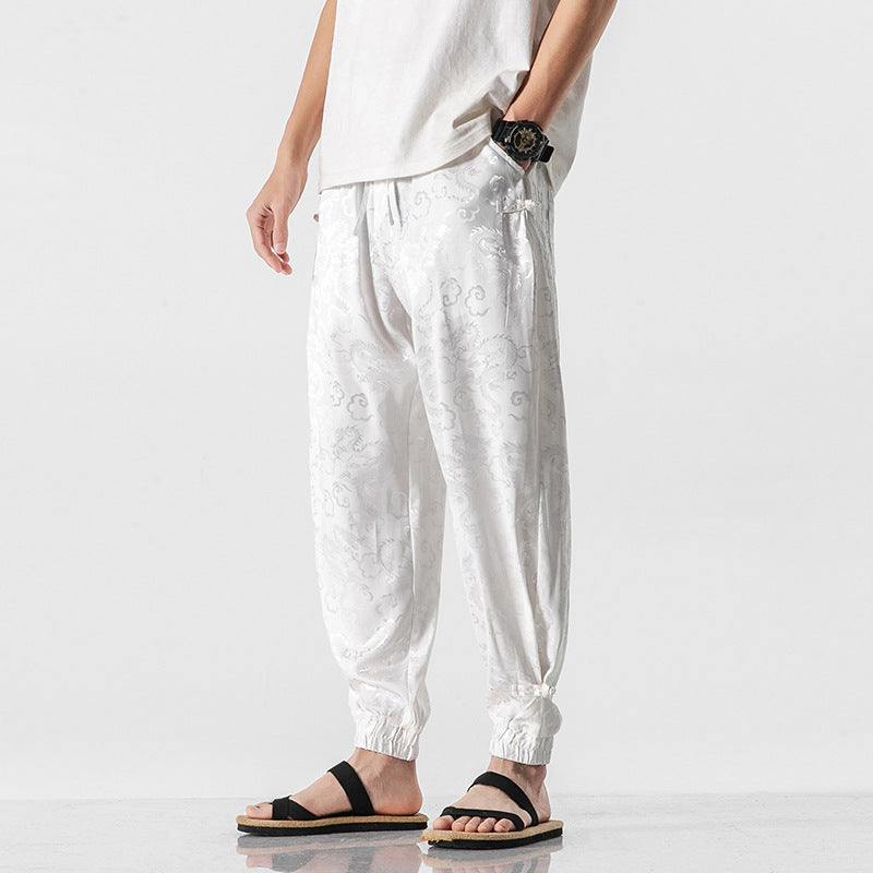 Pantalon décontracté de Style chinois pour hommes, nouveau Style d'été
