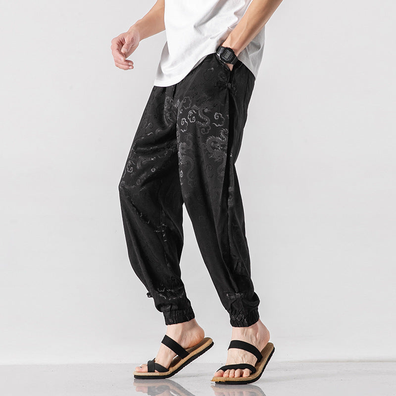 Pantalon décontracté de Style chinois pour hommes, nouveau Style d'été