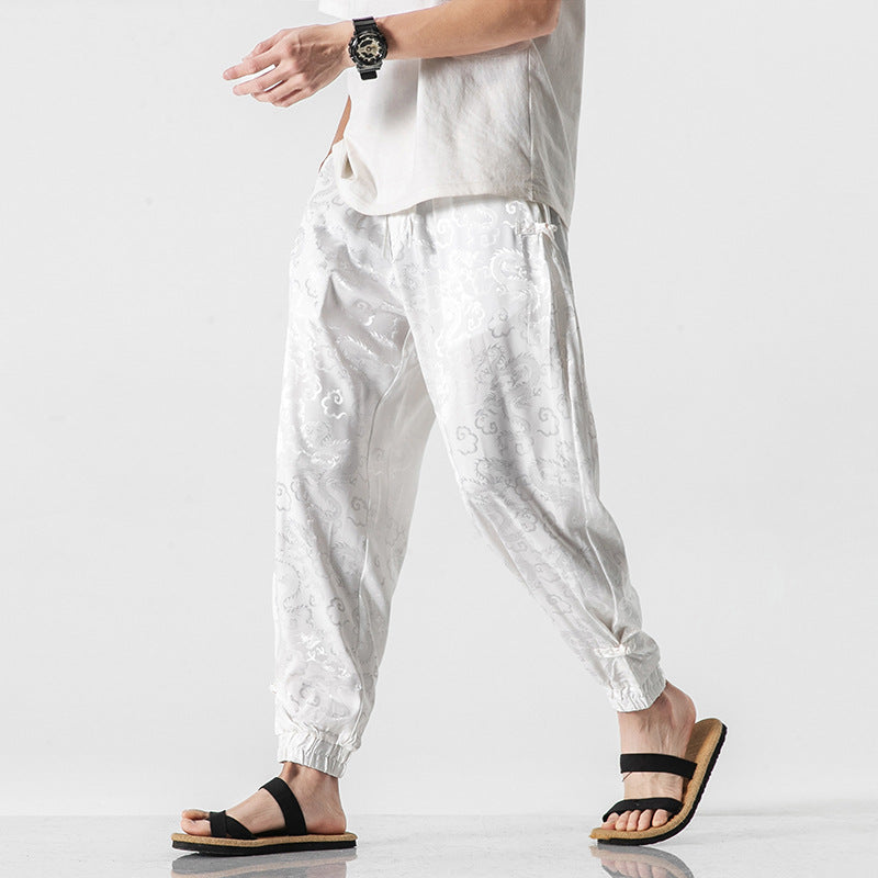 Pantalon décontracté de Style chinois pour hommes, nouveau Style d'été