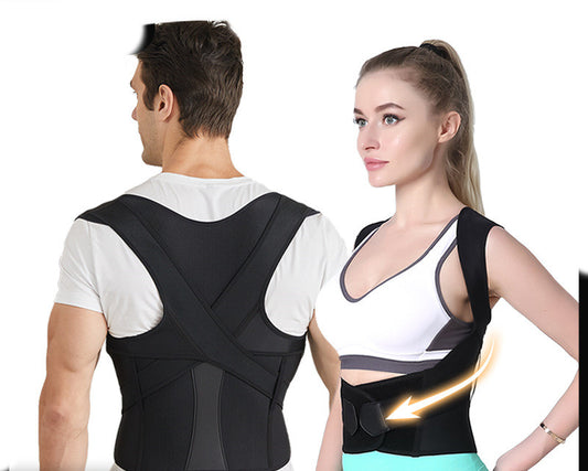 Correcteur de posture pour femmes et hommes, attelle réglable pour le haut du dos avec soutien de la clavicule pour le cou et les épaules.