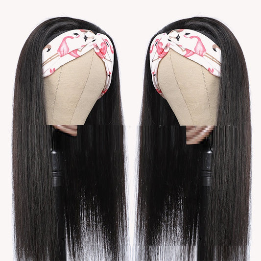 Bandeau à mécanisme de bande droite pour cheveux humains