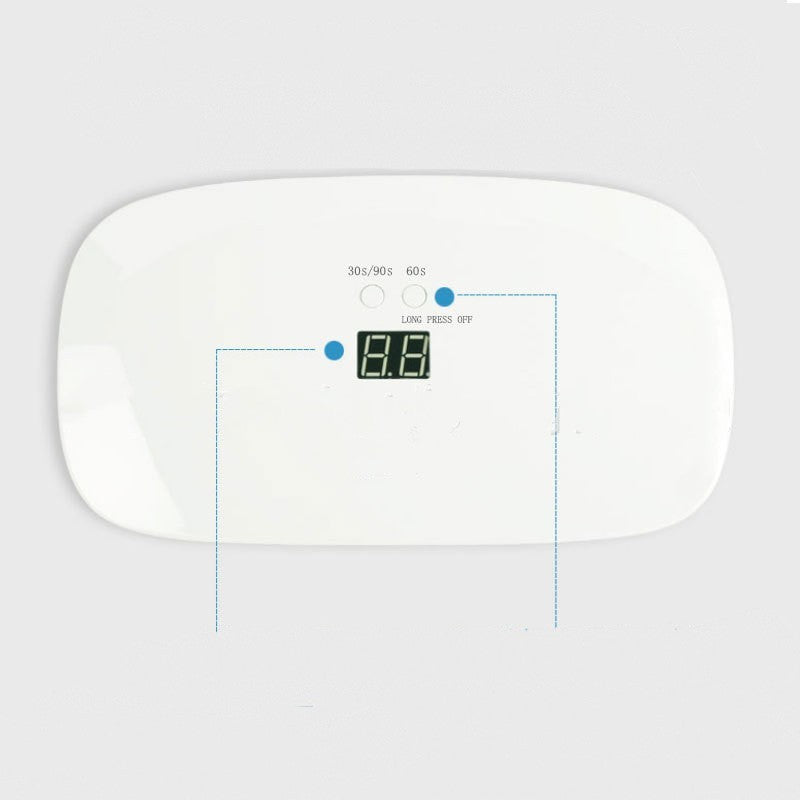 Machine de thérapie avec lampe d'ongles de 24W (rechargeable portative)