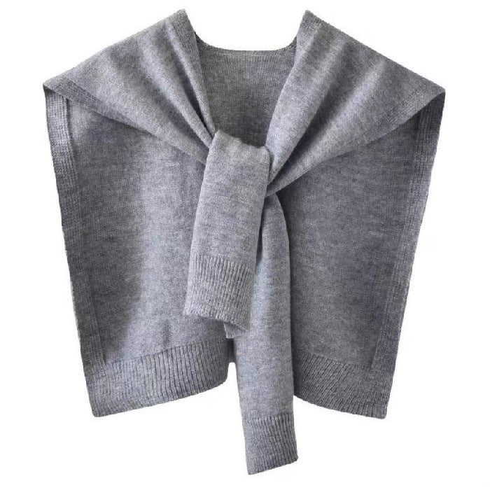 Châle tricoté en fil de corde pour femmes, couleur unie
