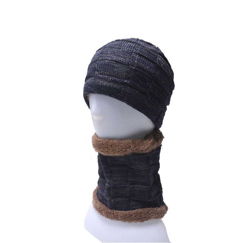 Ensemble de col de chapeau, plus chapeau en tricot de velours