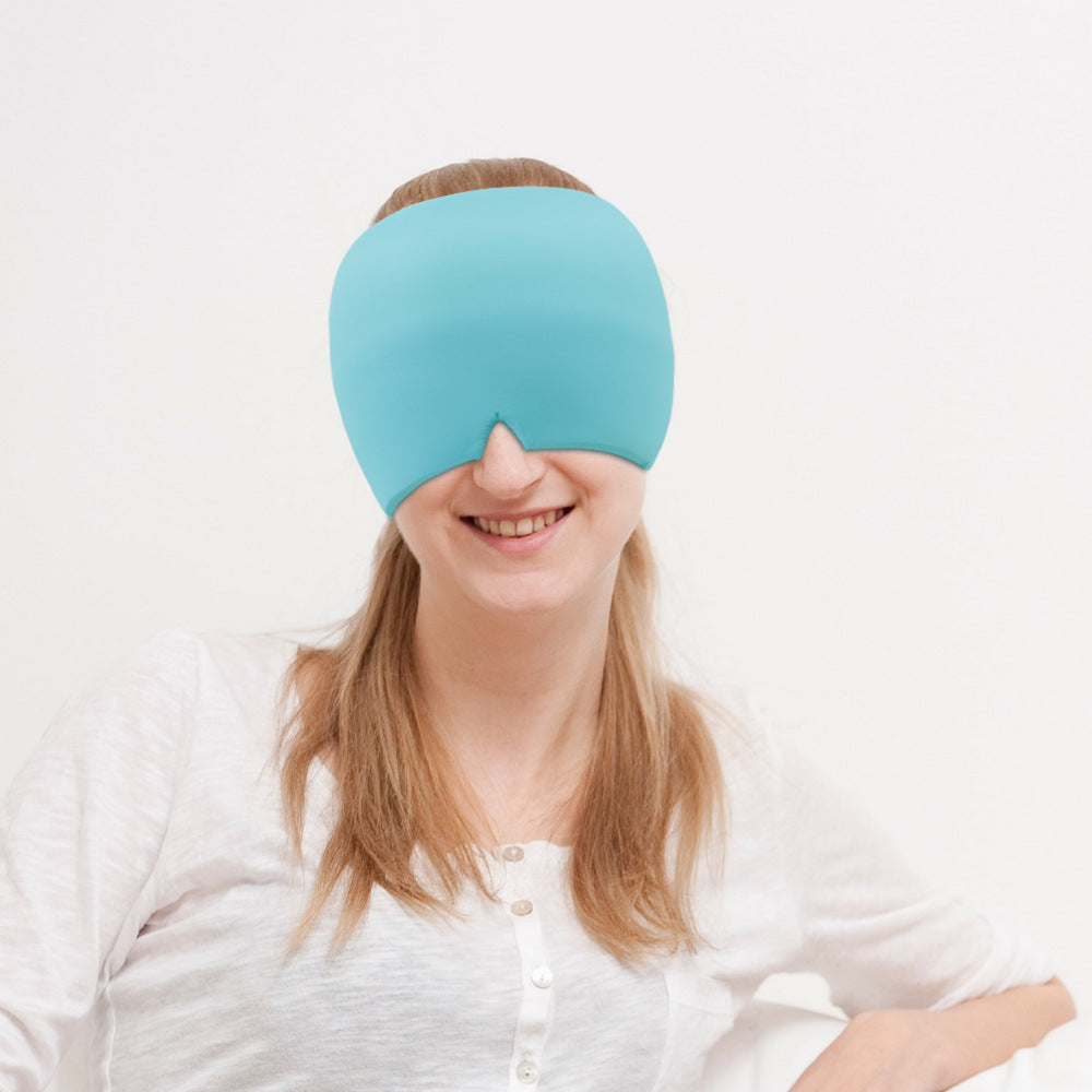 Masque pour les yeux contre la migraine, compresse glacée, soulagement des maux de tête, thérapie par le froid