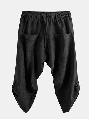 Pantalon court ample avec pieds bouquet homme