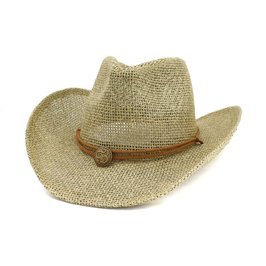 Chapeau de paille de cowboy occidental