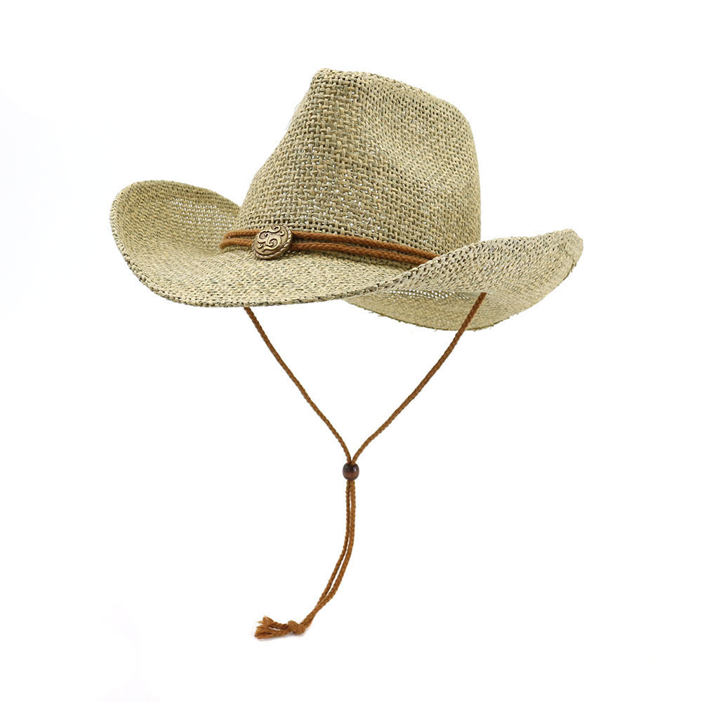 Chapeau de paille de cowboy occidental