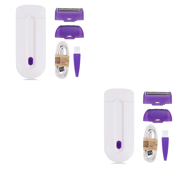 Epilateur électrique sans douleur pour femmes, corps,visage, jambes,bikini, rasoir à main avec chargement USB,