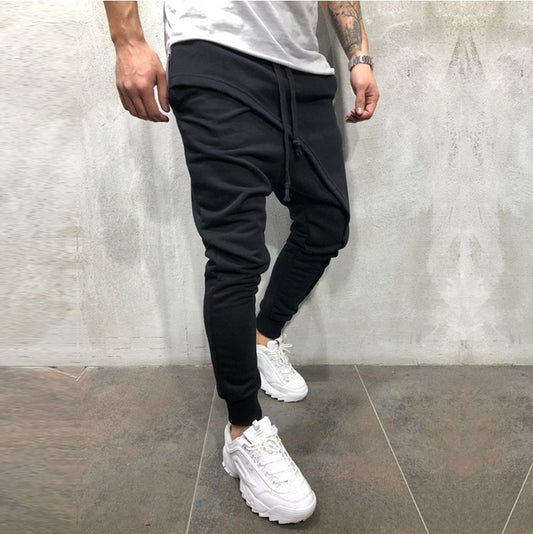 Pantalon de jogging superposé pour hommes