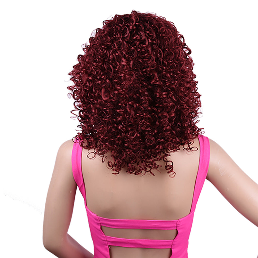 Perruque afro bouclée synthétique pour femmes noires