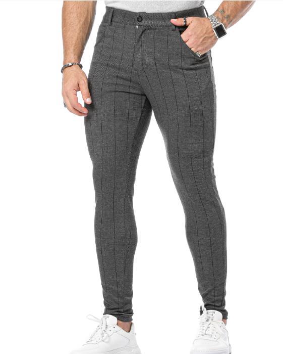 Pantalon décontracté à haute élasticité pour hommes