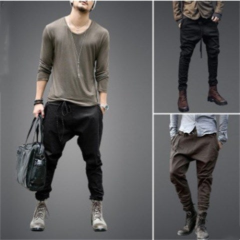 Leggings pantalons décontractés amples à lacets