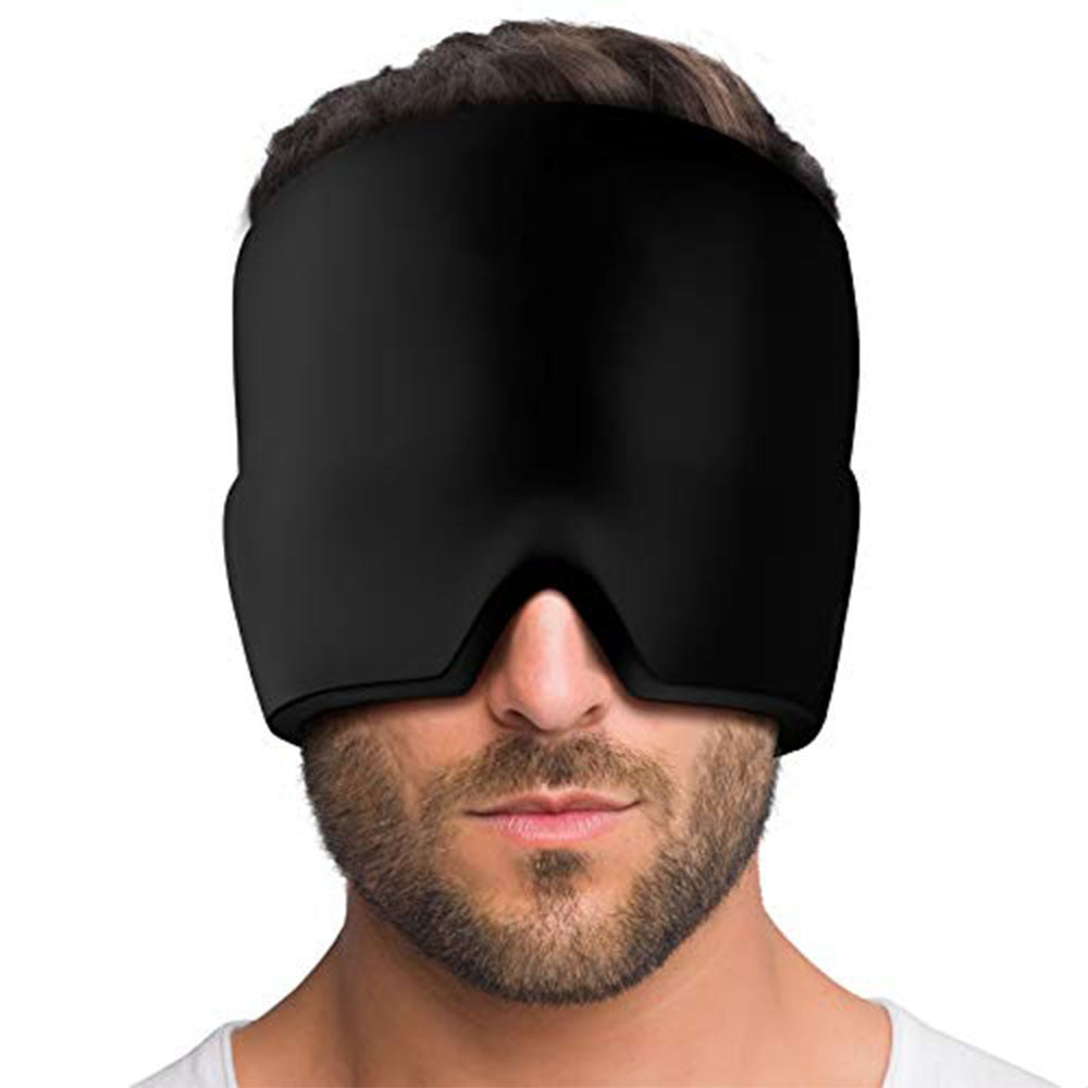 Masque pour les yeux contre la migraine, compresse glacée, soulagement des maux de tête, thérapie par le froid
