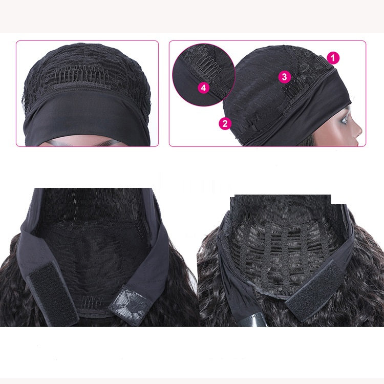 Bandeau à mécanisme de bande droite pour cheveux humains