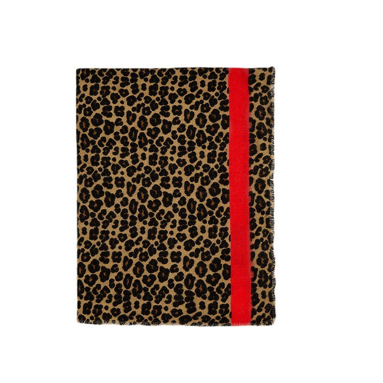 Écharpe d'hiver pour femme - Pashmina - Grande écharpe - Imprimé léopard.
