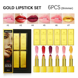 Kit de rouge à lèvres, ensemble de maquillage Gold Bar