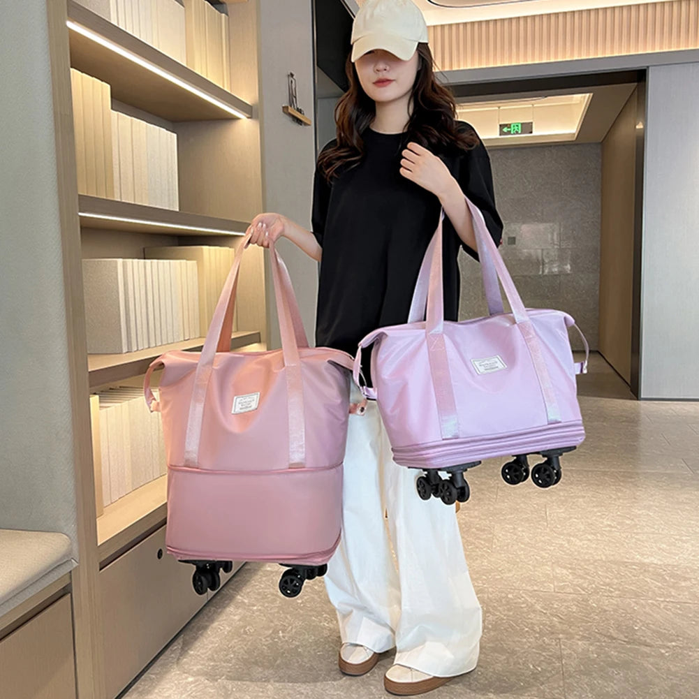 Sac de voyage universel à roulettes avec séparation.