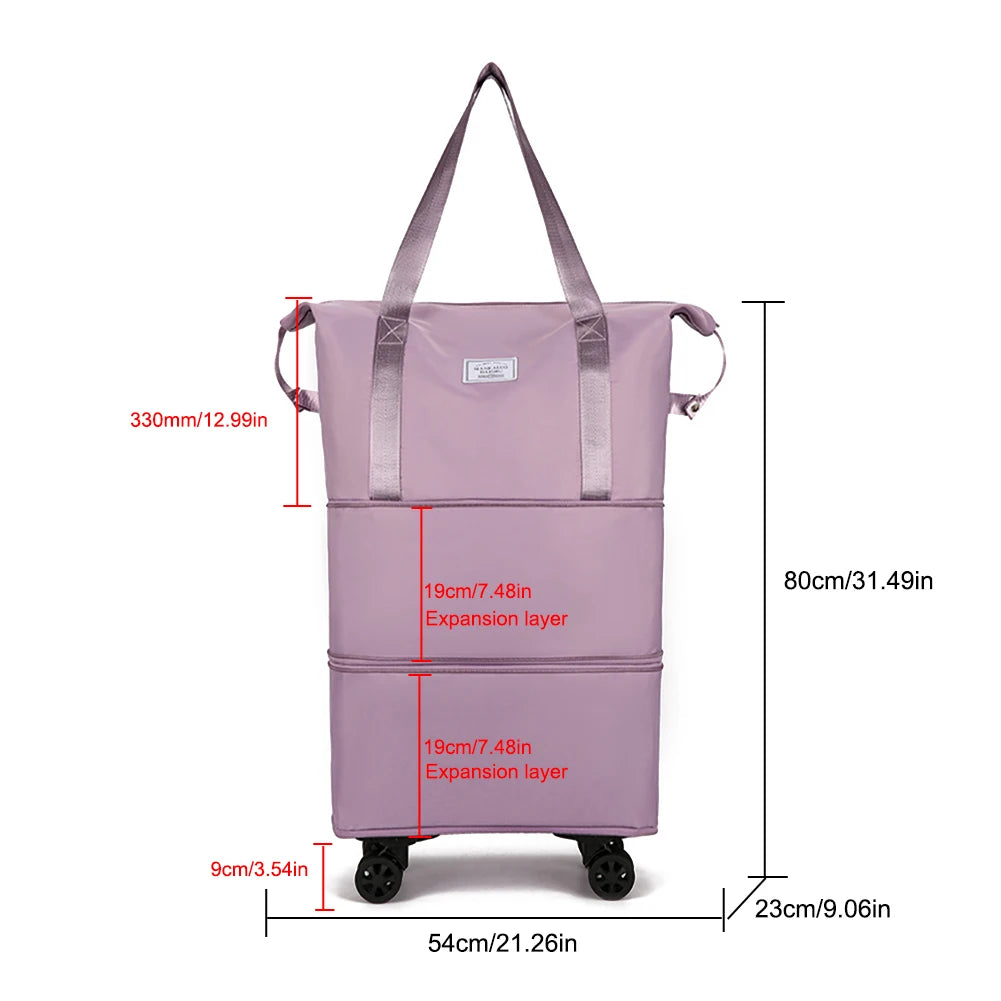 Sac de voyage universel à roulettes avec séparation.