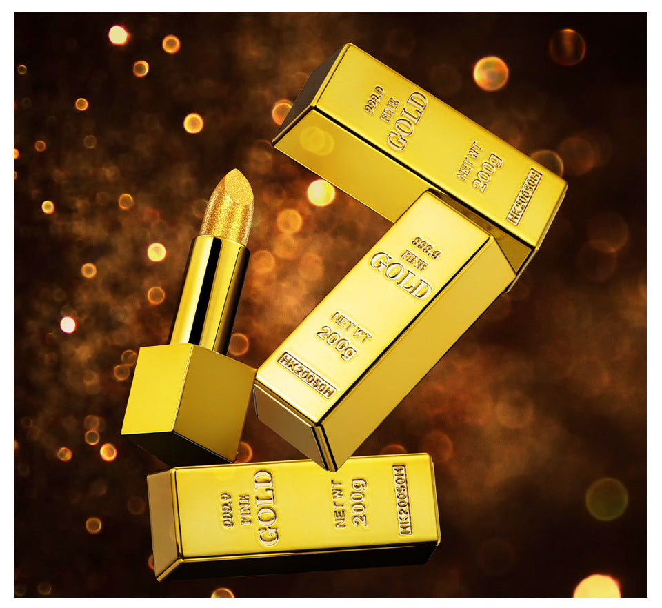 Kit de rouge à lèvres, ensemble de maquillage Gold Bar