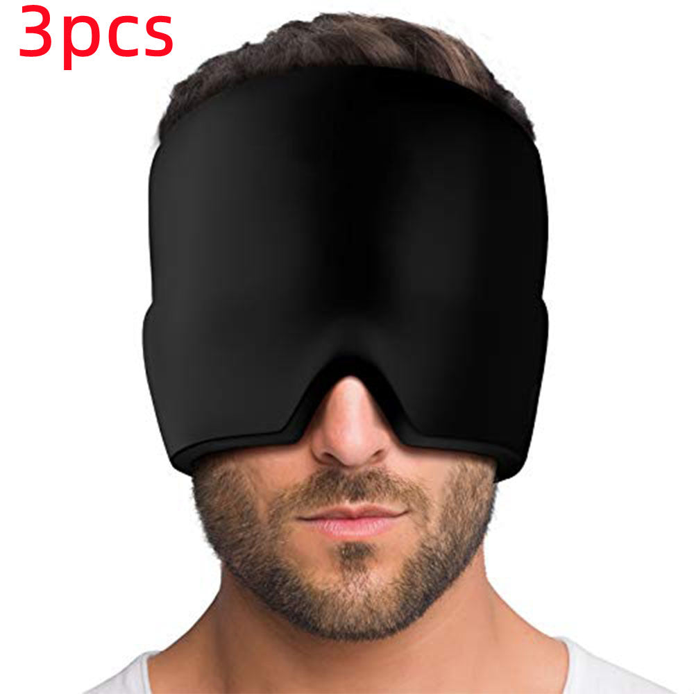 Masque pour les yeux contre la migraine, compresse glacée, soulagement des maux de tête, thérapie par le froid