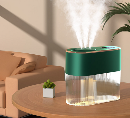 Humidificateur électrique à trois jets, pour maison, chambre à coucher et bureau