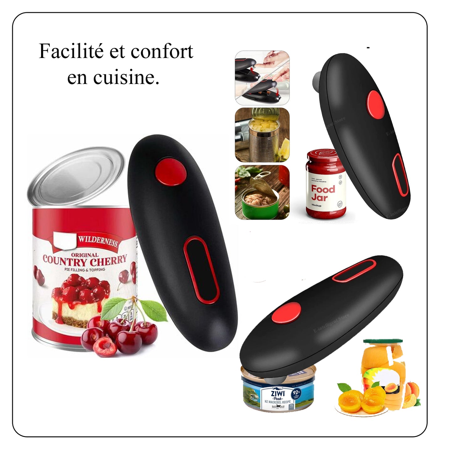 Ouvre-boîte automatique électrique.