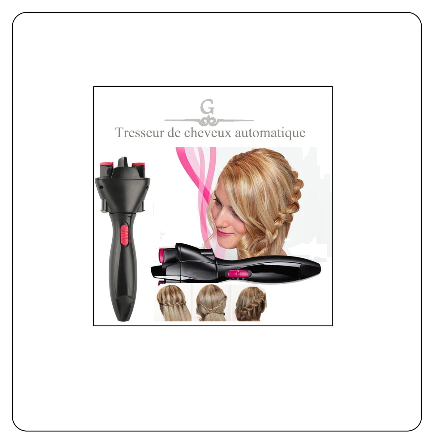 Tresseur de cheveux automatique.
