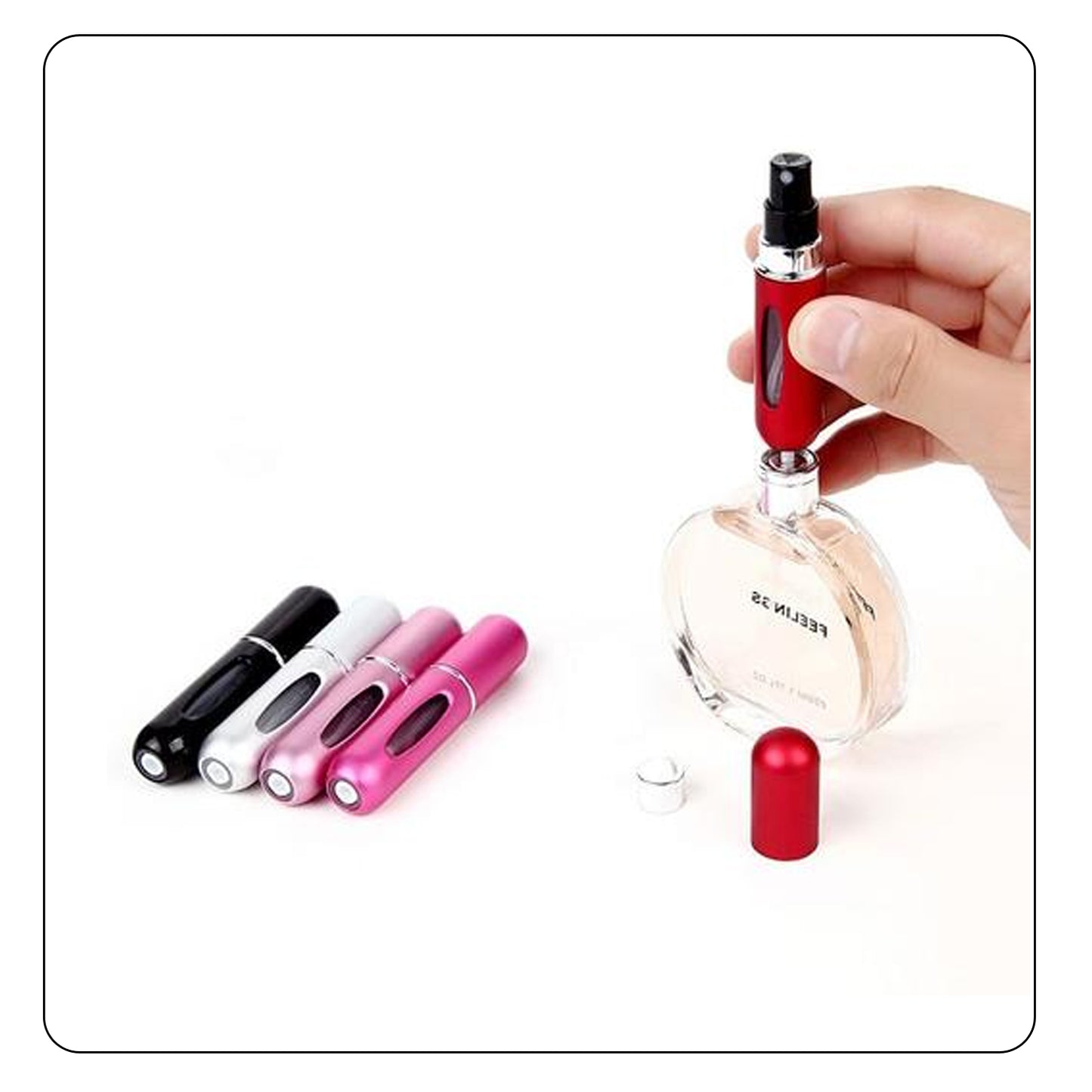 Mini flacon de parfum atomiseur.