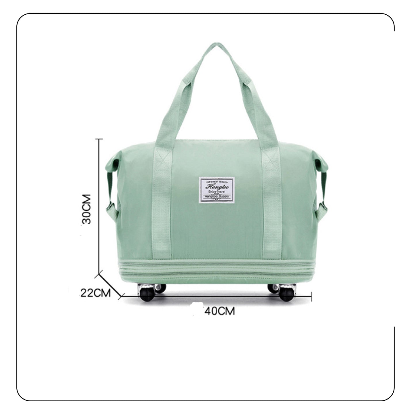 Sac de voyage universel à roulettes avec séparation.