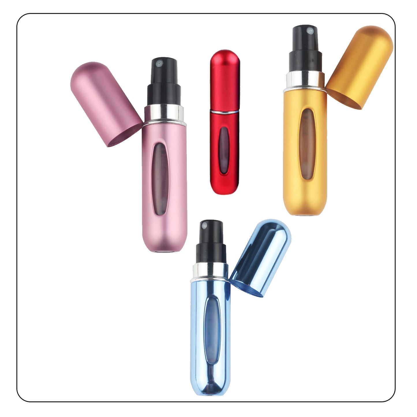 Mini flacon de parfum atomiseur.