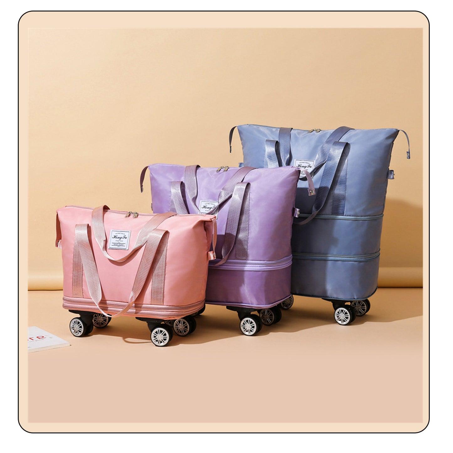 Sac de voyage universel à roulettes avec séparation.