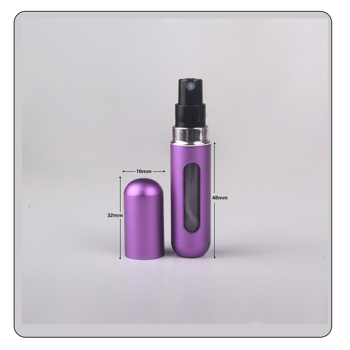 Mini flacon de parfum atomiseur.